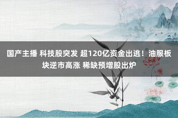 国产主播 科技股突发 超120亿资金出逃！油服板块逆市高涨 稀缺预增股出炉